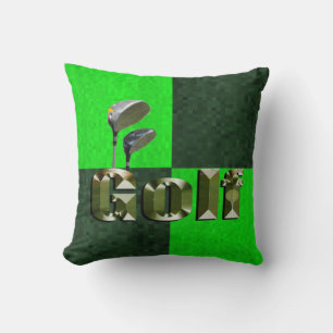 Cojín Decorativo Clubes de golf del Mosaico Verde, Cushion