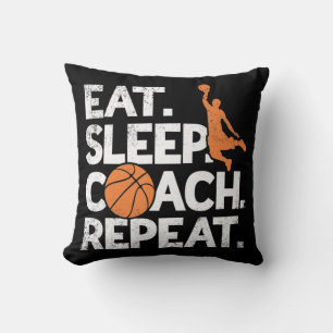 Cojín Decorativo Coach Basketball Repeat Assistant Come Sleep