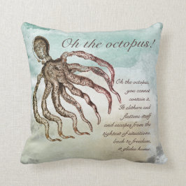 Cojín Decorativo Coastal Beach House Octopus Cita