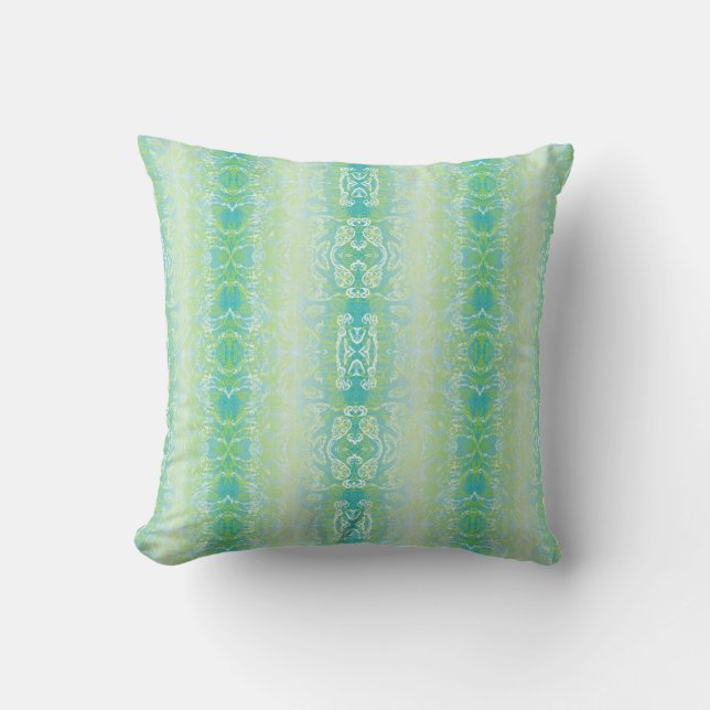 Cojín Decorativo Coastal Jade Damask (Anverso)
