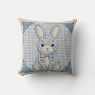 Cojín Decorativo Cobija de conejito azul