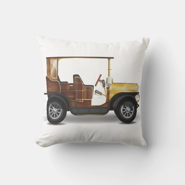 Cojín Decorativo Coche Clásico (Anverso)