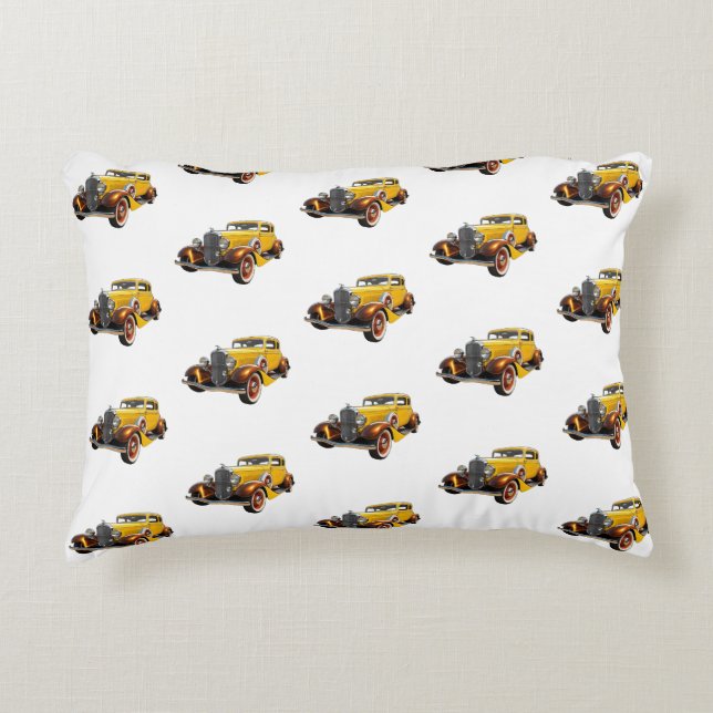 Cojín Decorativo Coche Clásico Frio Moderno (Anverso)
