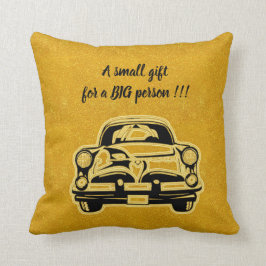 Cojín Decorativo Coche de oro negro elegante y elegante