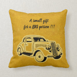 Cojín Decorativo Coche de oro negro elegante y elegante