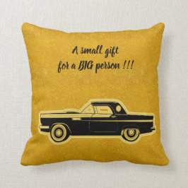 Cojín Decorativo Coche de oro negro elegante y elegante