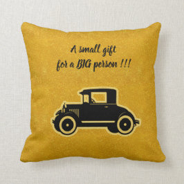 Cojín Decorativo Coche de oro negro elegante y elegante