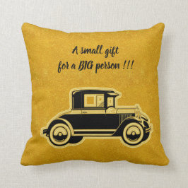 Cojín Decorativo Coche de oro negro elegante y elegante
