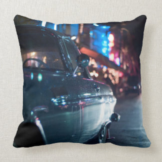 Cojín Decorativo Coche del vintage de la impulsión del océano