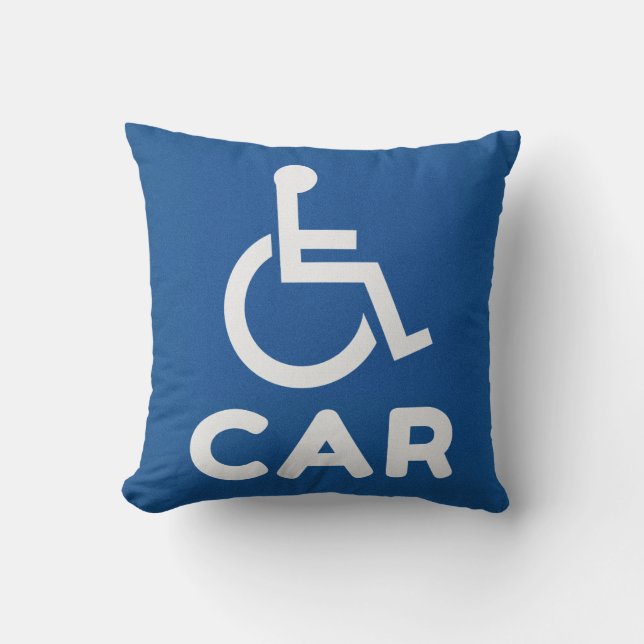 Cojín Decorativo Coche para discapacitados (Anverso)