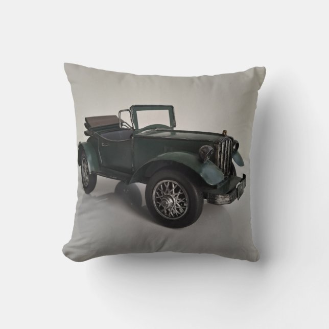 Cojín Decorativo coche retro-convertible anticuado (Anverso)