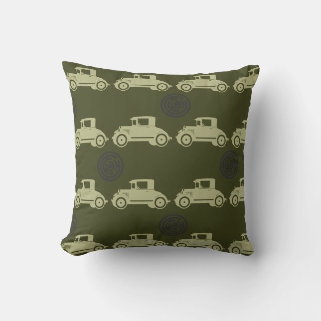 Cojín Decorativo coche viejo (Anverso)