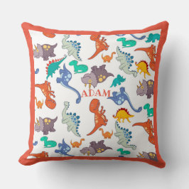 Cojín Decorativo Cochecito de Dinosaurios Lindos