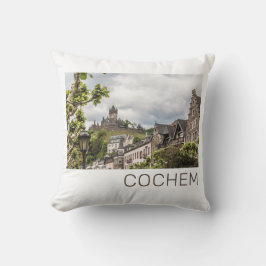 Cojín Decorativo Cochem Moselle Panorama Alemania Souvenir
