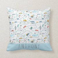 Coches y camiones de transporte