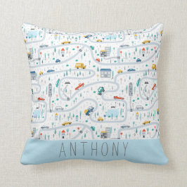 Cojín Decorativo Coches y camiones de transporte