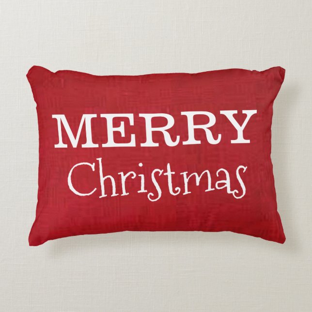 Cojín Decorativo Cochín Pillow de “Feliz Navidad” (Anverso)