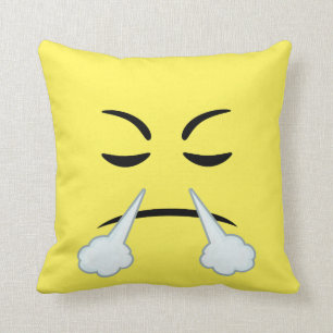 Cojín Decorativo Cocido al vapor de emoji al vapor