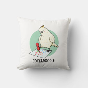 Cojín Decorativo Cockadoodle Funny Cockatoo Pun