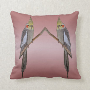 Cojín Decorativo Cockatiel Duo Pillow (Mezcla rosa)
