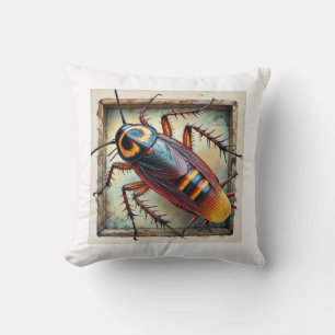Cojín Decorativo Cockroach dorsal view 210724IREF211 - Watercolor
