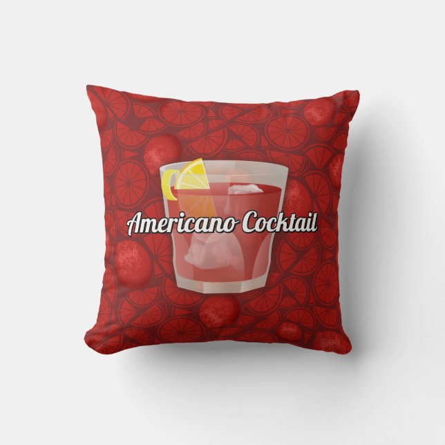 Cojín Decorativo Cocktail Americano (Anverso)