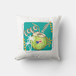 Cojín Decorativo Coco frio Puerto Rico 