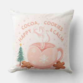 Cojín Decorativo Cocoa, Cookies & Calm – Pastel Christmas CoT-Shirt