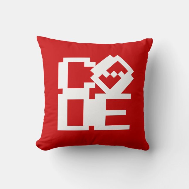 COJÍN DECORATIVO CÓDIGO (Anverso)
