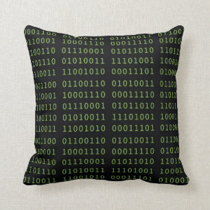 Cojín Decorativo Código binario