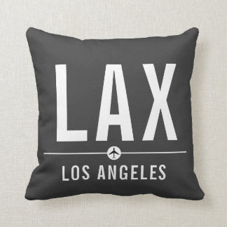 Cojín Decorativo Código del Aeropuerto LAX de Los Ángeles - Aviació