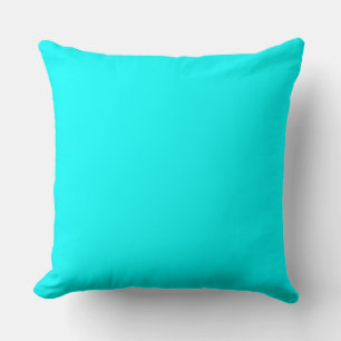 Cojín Decorativo Código hexagonal azul neón 00ffff