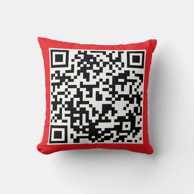 Cojín Decorativo Código QR de CPLLC (Anverso)