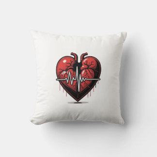 Cojín Decorativo Cœur Anatomique avec Battement de Vie 