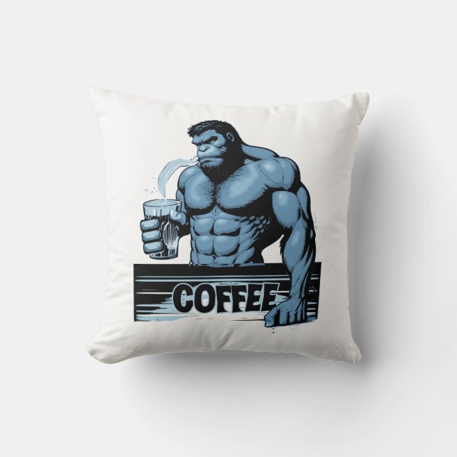 Cojín Decorativo Coffee Ape (Anverso)