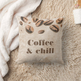 Cojín Decorativo Coffee & Chill Espresso Cappuccino Lover Funny