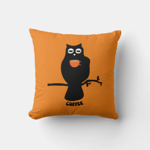 Cojín Decorativo Coffee Droopy Eyed Owl