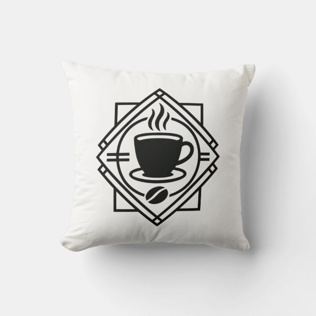 Cojín Decorativo Coffee Emblem Pillow (Anverso)