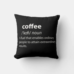 Cojín Decorativo Coffee Funny Dictionary Definition