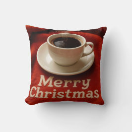 Cojín Decorativo Coffee On a Merry Christmas Blanket
