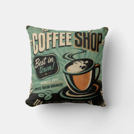 Cojín Decorativo Coffee Shop Vintage