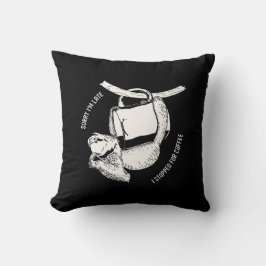 Cojín Decorativo Coffee Sloth (blanco)