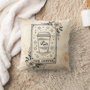 Cojín Decorativo Coffee Tarot Card