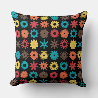 Cojín Decorativo Cogs - Colores 02 en negro