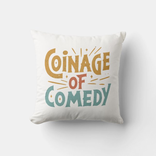 Cojín Decorativo Coinage of Comedy 🌹 🌹 🌹 (Anverso)