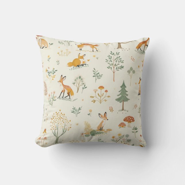 Cojín Decorativo "Cojín decorativo Fox acogedor" (Anverso)