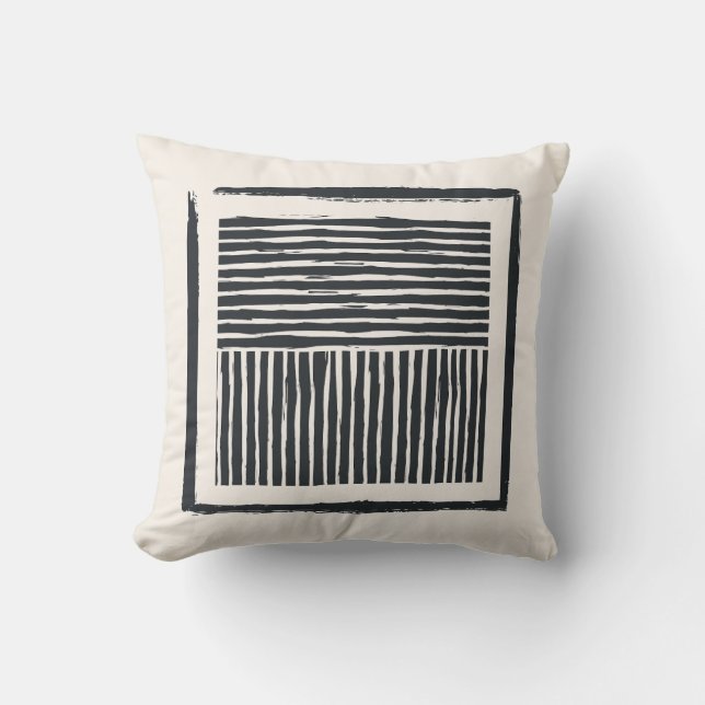 Cojín Decorativo Cojines: tinta de línea antigua (Anverso)