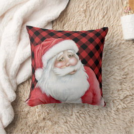 Cojín Decorativo Colada de búfalos rojos y Santa Claus