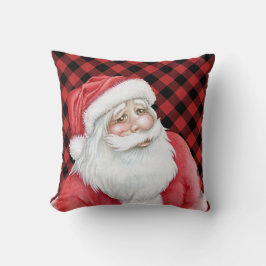 Cojín Decorativo Colada de búfalos rojos y Santa Claus