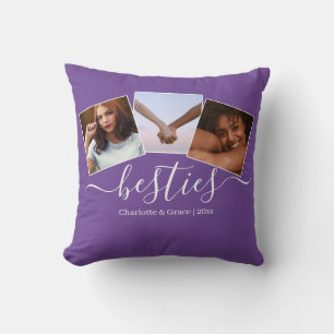 Cojín Decorativo Colage de fotos y texto personalizado Amigos